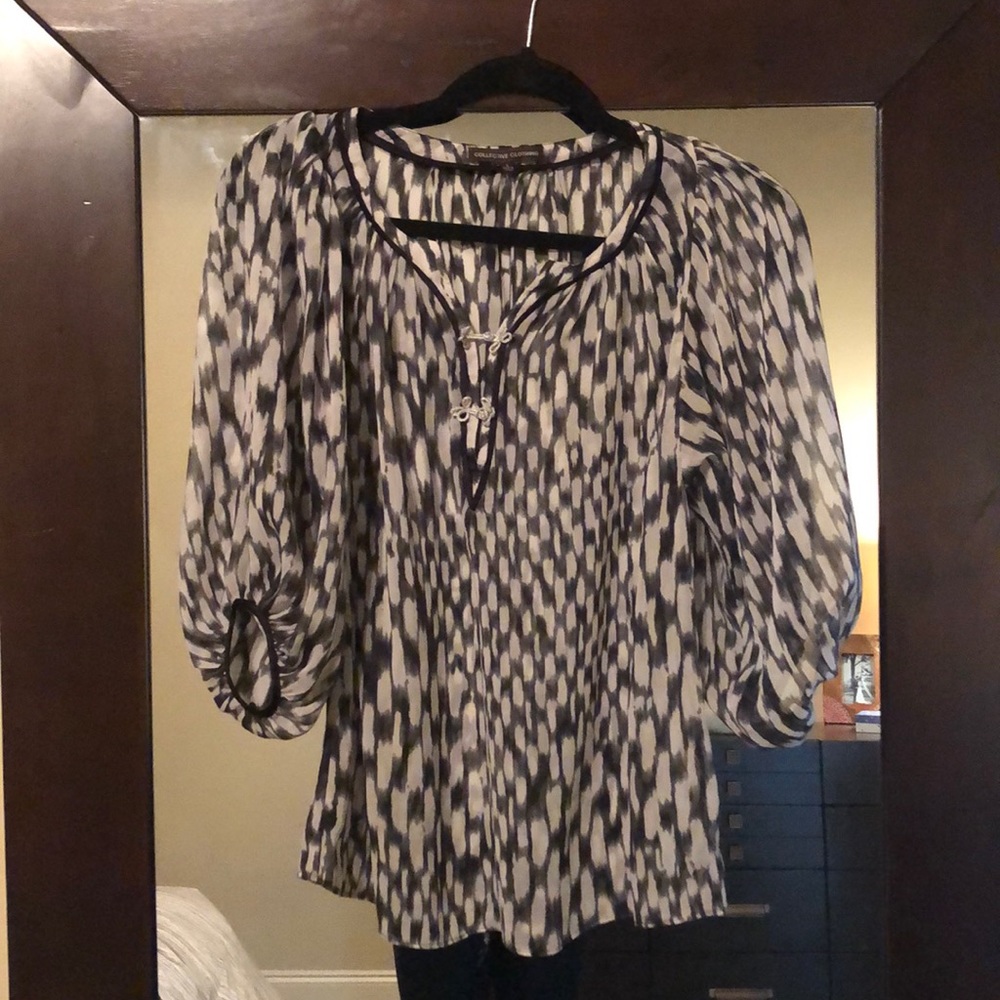Collective Clothing black and white top